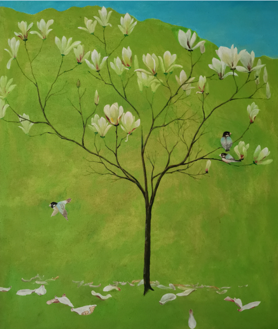 重庆北碚区美术小分队用油画作品描绘农村春耕生产繁忙景象