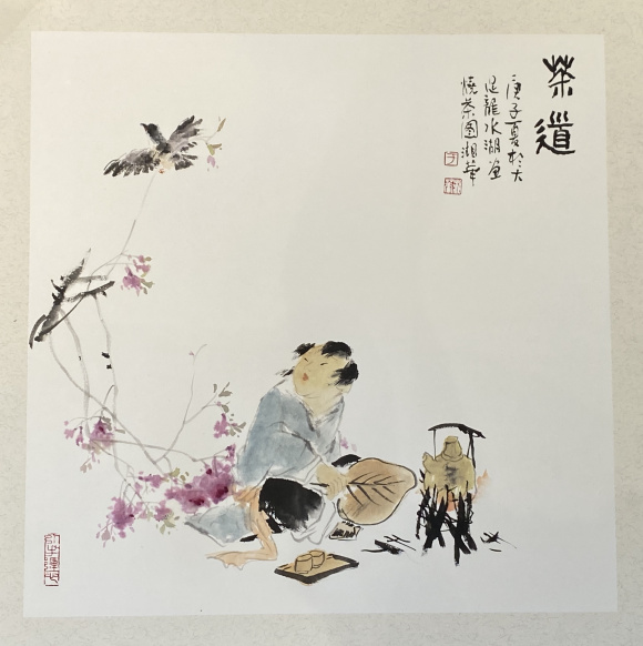 书传情 画表意 华龙网书画艺术联谊会走进财信龙水湖
